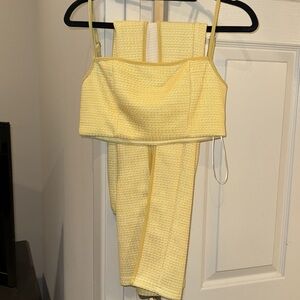 Princess Polly Elyanna Set Yellow Size 6 Worn Once